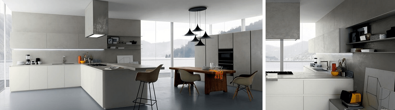 Cucine atmosfera minimal Diotti