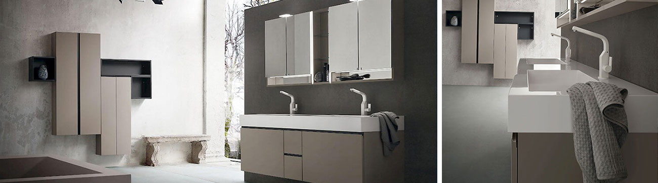 bagno con lavabi gemelli